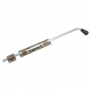 Засов Домарт гаражный ЗГ-600 мод.2 бронза антик d-16мм5)