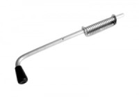 Засов Домарт с пружиной ЗСП-500 мод.5 черный d-16мм(5)