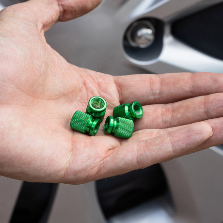 ЕРМАК Набор заглушек ниппеля 4шт., зеленый