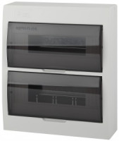 ЭРА SIMPLE бокс (корпус) пластик ЩРН-П-24 мод. навесной БЕЛЫЙ с дымчатой дверцей IP41