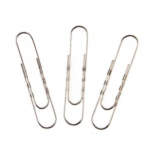 Скрепки Attache, 78 мм ,гофрированные никелированные 30 шт.в пласт.уп. 879051