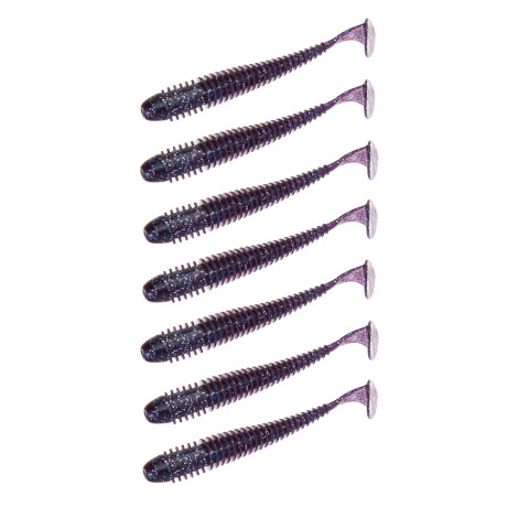 KAIDA Приманка силиконовая ТВИСТЕР 3,8", 10см, 4гр, HT005, 7шт