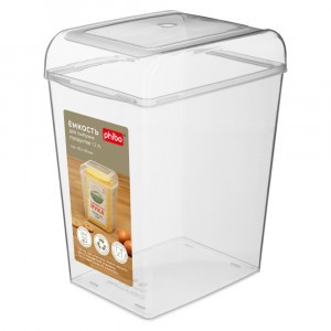 Емкость д/сыпучих продуктов 1,7л 108x148x183 мм бесцветный 431272301 Бытпласт