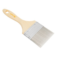 Кисть плоская для лаков &quot;Евро&quot; 3&quot;, искусственная щетина, деревянная ручка MTX