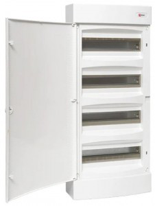 EKF Unix бокс (корпус) пластик. ЩРН-П-4х18 (72 мод) навесной (651x396x112) IP40 ux-4x18-nw