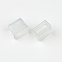 Uniel NEON изолирующий зажим (заглушка) для гибкого неона (уп. 25шт!) 8x16мм  UCW-N21 CLEAR