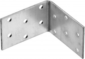 Крепежный угол ЗУБР "МАСТЕР" равносторонний, 40х60х60мм, 1шт