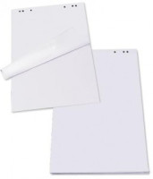 Блокнот для флипчарта BRAUBERG 20 л., чистый, 67*92 см, микроперф, 80 г/м, КОМПЛЕКТ 5шт., 124098