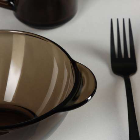 Luminarc Эклипс Бульонница с ушками 560мл, дымчатое стекло, арт. H8504