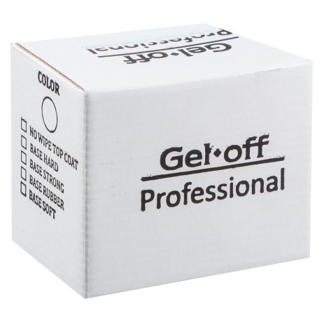 Финишное покрытие для ногтей "NO WIPE TOP COAT" (топ БЕЗ липкого слоя), Gel-off Professional, 10 мл