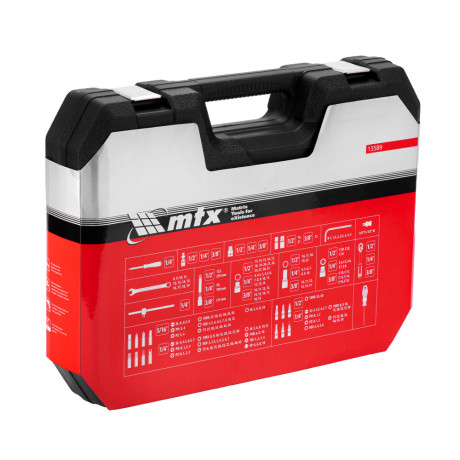 Набор инструментов, 1/2", 3/8", 1/4", пластиковый кейс 215 предметов MTX