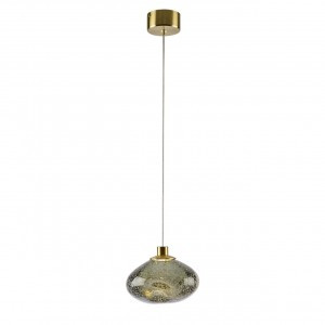 ODEON LIGHT 7045/4L L-VISION ODL25 413 св-к подвес. зел./бронз//стекло IP20 LED 4W 3000K 220V MELA