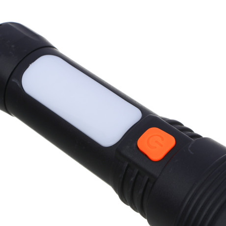 Фонарь рабочий тм ЕРМАК, XPE+7LED, 4 режима, 600мАч, пластик, 165х55х55 мм, зарядка USB