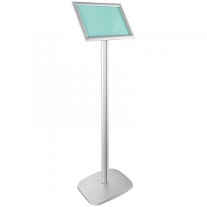 Клик-рамка на стойке для рекламы А4 OfficeSpace, алюминиевый профиль, 25мм Арт.292621