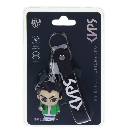 BY Флеш-карта KIRYA, USB 2.0, 32гб, с хлястиком в виде брелока