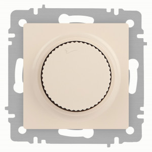 ЭРА Intro Accent мех. диммер СУ (поворотный) 600Вт 230В, слоновая кость 6-401-02