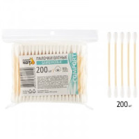 Ватные палочки Бамбуковые 200шт, кратно 24упак, 105516 Рыжий кот