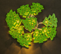 Гирлянда "Дерев.Елочки" 10LED 1,65м тепл.бел проз.пвх 2xR6не в/к NGF-D017-10WW-2AA Navigator 80722