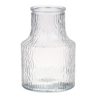 Ваза, 13х19,5 см, стекло, прозрачная