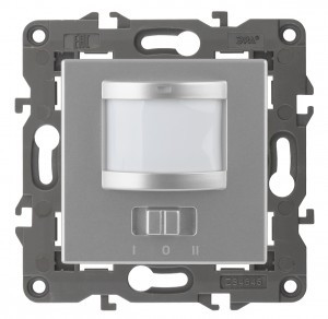 ЭРА 14 Elegance мех. датч. движ. СУ 2-проводн.,180-240В, 200Вт, алюминий 14-4103-03 автоклеммы 4575