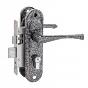 Д-град Зенит ЗВ4-50.01 серебро Замок врезной с/руч15)