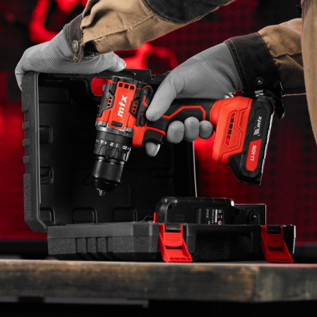 Дрель-шуруповерт аккумуляторная ударная бесщет. CIDS-BL-20, Li-Ion, 20 В// MTX