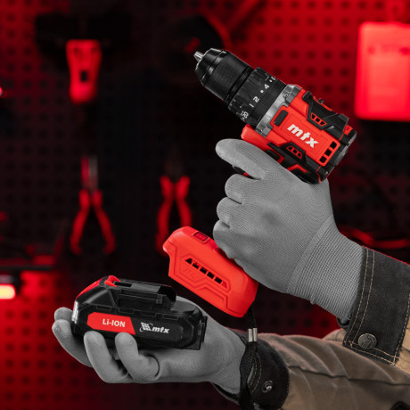Дрель-шуруповерт аккумуляторная ударная бесщет. CIDS-BL-20, Li-Ion, 20 В// MTX