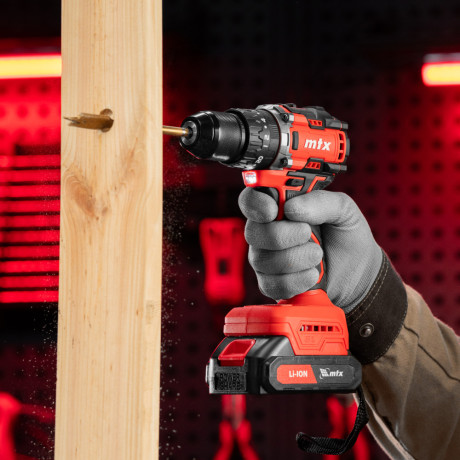 Дрель-шуруповерт аккумуляторная ударная бесщет. CIDS-BL-20, Li-Ion, 20 В// MTX