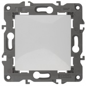 ЭРА 14 Elegance мех. кнопка СУ, 10А,250В, белый 14-1111-03 7405