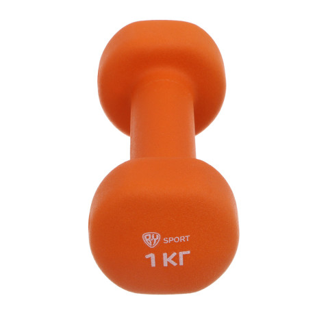 Гантель с неопреновым покрытием 1кг (+-100гр) тм BY SPORT, металл, неопреновое покрытие