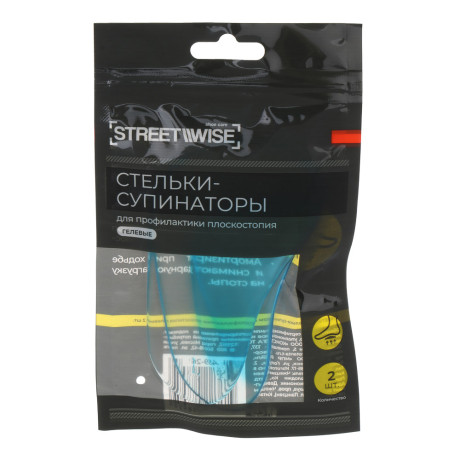 Стельки-супинаторы тм STREETWISE, для профилактики плоскостопия, гелиевые, 2шт