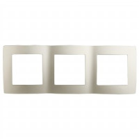 ЭРА 12 рамка СУ 3 мест. перламутр, 12-5003-15 5563