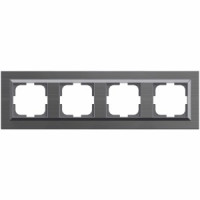 OVIVO Рамка СУ 4 местн. QUANTUM, сталь, 405-340000-228