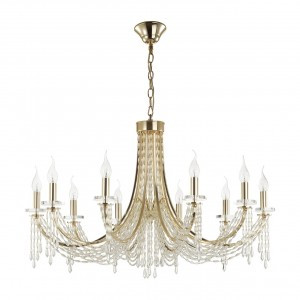 ODEON LIGHT 5063/10 CLASSIC ODL24 537 зол./прозр./мет/хрусталь Люстра E14 10х40W CAPEL 86