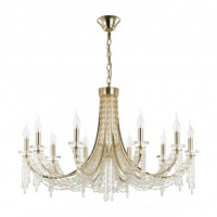 ODEON LIGHT 5063/10 CLASSIC ODL24 537 зол./прозр./мет/хрусталь Люстра E14 10х40W CAPEL 86