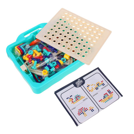 BY Развивающий конструктор-мозаика инструментами "Русские супергерои", PP, 19,4х3,2х19,4см