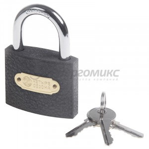 Замок навесной серия чугун 60 мм Четыре Сезона, 79-0006