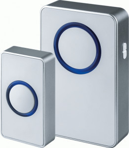 Navigator звонок беспроводной 120м, 25 мелодий, (3хR6), серый, кнопка IP54 NDB-D-DC02-1V1-S 61272