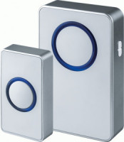 Navigator звонок беспроводной 120м, 25 мелодий, (3хR6), серый, кнопка IP54 NDB-D-DC02-1V1-S 61272