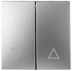 ЭРА 12/Elegance Клавиша для выкл. д/жалюзи, алюминий 12-6203-03 6743