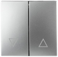 ЭРА 12/Elegance Клавиша для выкл. д/жалюзи, алюминий 12-6203-03 6743