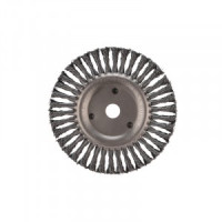 KRANZ Щетка дисковая для УШМ, крученая стальная проволока, 200мм, отв. 22,23мм KR-91-1247