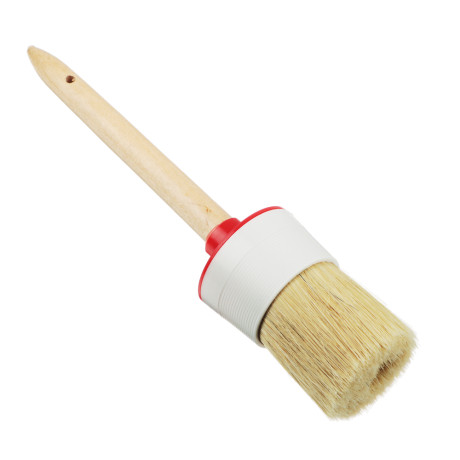 ЕРМАК/HEADMAN Кисть круглая в пласт. корпусе нат. щетина № 18 (60мм)