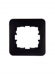 Lezard KARINA LIFE рамка 1 мест. (горизонт.) б/вст чёрн. бархат (ABS) 708-4200-146