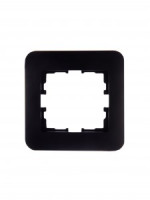 Lezard KARINA LIFE рамка 1 мест. (горизонт.) б/вст чёрн. бархат (ABS) 708-4200-146