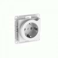 Systeme Electric ATLASDESIGN мех. роз. СУ 1 мест.(земля)шт с вытал,16А(автоклем)БЕЛ ATN000147S (15!)