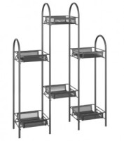 Подставка д/цветов Лира 36 (графит) 55*17*75,4см, 4 полки ПВЛ(до 5кг каждая) ПДЦЛ36Гр под заказ ЗМИ