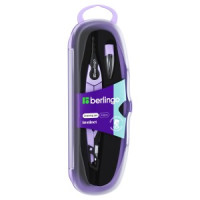 Готовальня Berlingo &quot;Instinct&quot;, 2 предмета, циркуль 135мм, лаванда, пластиковый футляр Арт.334972