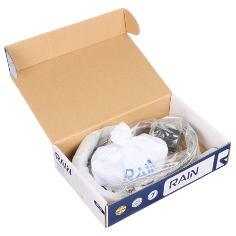 RAIN Смеситель для кухни Нефрит, поворотный излив, керам. кран-буксы 1/2, гайка, латунь, хром