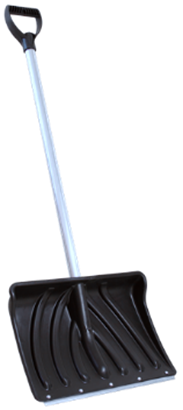 "Лопата Крепыш-2" с клёпанной планкой ~с алюминиевым черенком и V-ручкой